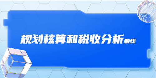 规划核算和税收分析-简答 分析题